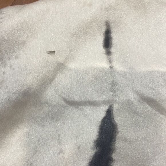 Cabi Black and White 100% Silk Cocoon Top Tunic Blouse Size Médium - Picture 5 of 6